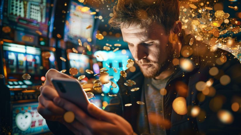 Kontrol permainan Jurassic Kingdom di aplikasi mobile betcoin88 menampilkan tombol putar dan pengaturan taruhan